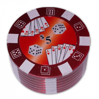 Grinder Poker Czerwony do tytoniu zdjęcie 1