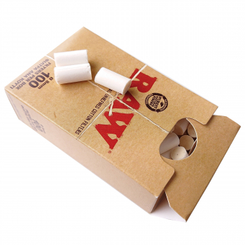 Filtry RAW Regular 100 szt 8 mm papierosowe bokiem