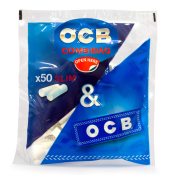 Filtry OCB Slim 50 szt + Bibułka Ocb Blue