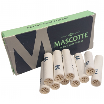 Aktywne filtry węglowe Mascotte 6 mm Extra Slim 10 sztuk