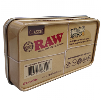 Metalowe pudełko na tytoń RAW CLASSIC tył