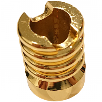 Mini popielniczka na jednego papierosa metalowa złota