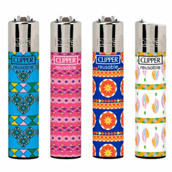 Zapalniczka CLIPPER Hippie Colorful wzory
