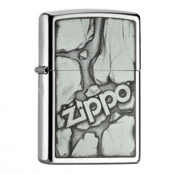 Zapalniczka Zippo Stone Logo on Wall Benzynowa