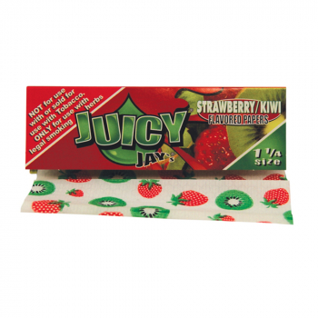 Juicy Jays 1 1/4 Strawberry Kiwi Bibuła truskawka z kiwi do papierosów zdjęcie