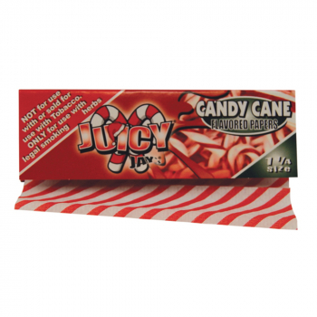 Juicy Jays 1 1/4 Candy Cane Bibuła cukierkowa do papierosów zdjęcie