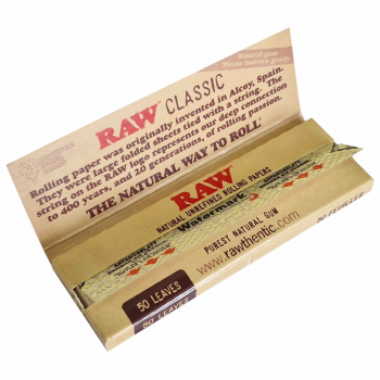 Bibułki Raw 1/4 Classic do papierosów otwarta