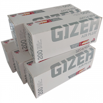 5 x Gilzy Gizeh Air Plus 200 szt do papierosów
