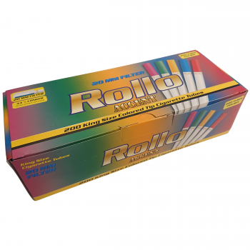 Gilzy Rollo KS 200 papierosowe kolorowe 20 mm