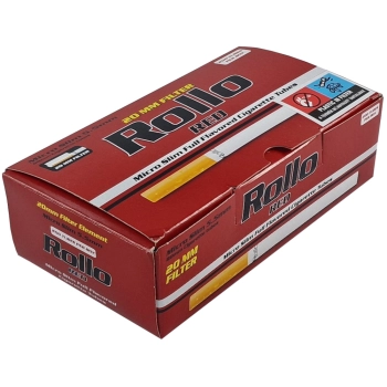Gilzy Rollo Micro Slim Red 200 szt 5,5 mm Najcieńsze
