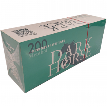 Gilzy Dark Horse menthol 200 sztuk miętowe bok